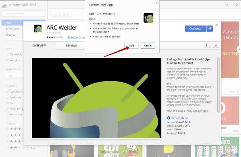 How to install ARC Welder on Google Chrom